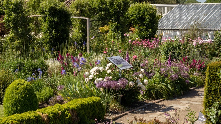 Kitchen Gardens at Gunby Hall, Lincolnshire.